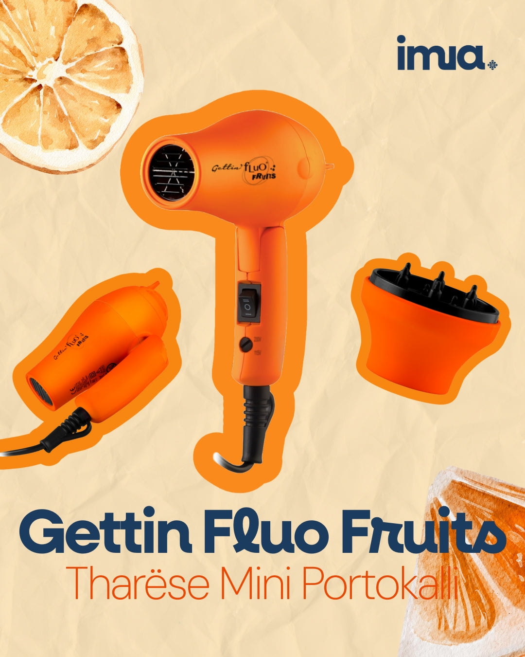 GettinFluo Mini Hair Dryer