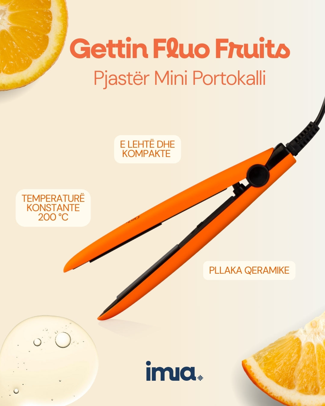 GettinFluo Mini Hair Straightener