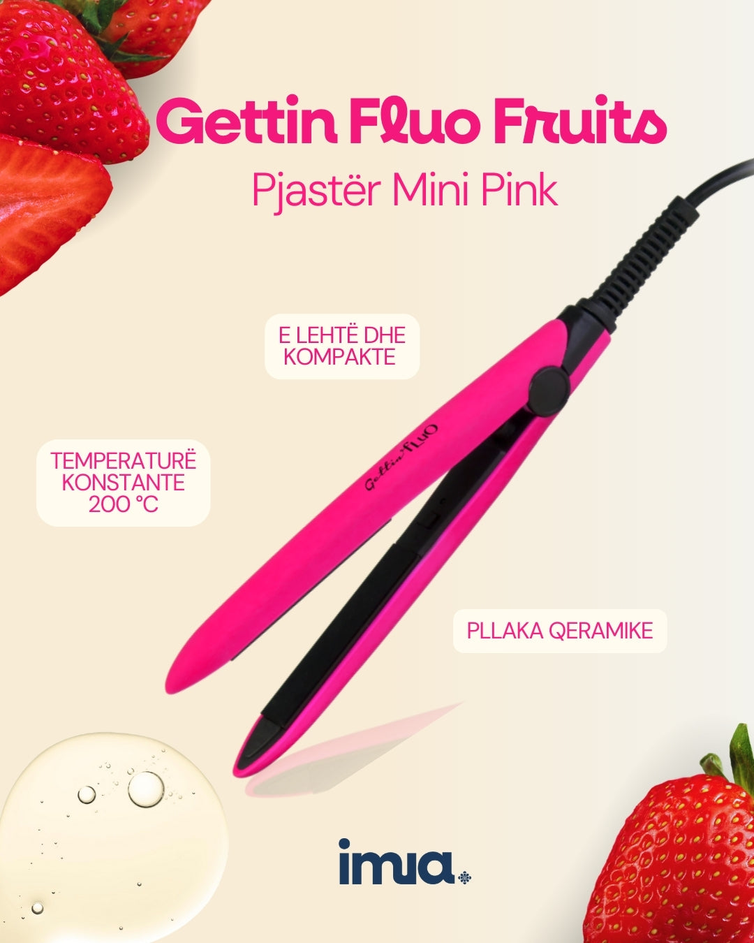 GettinFluo Mini Hair Straightener