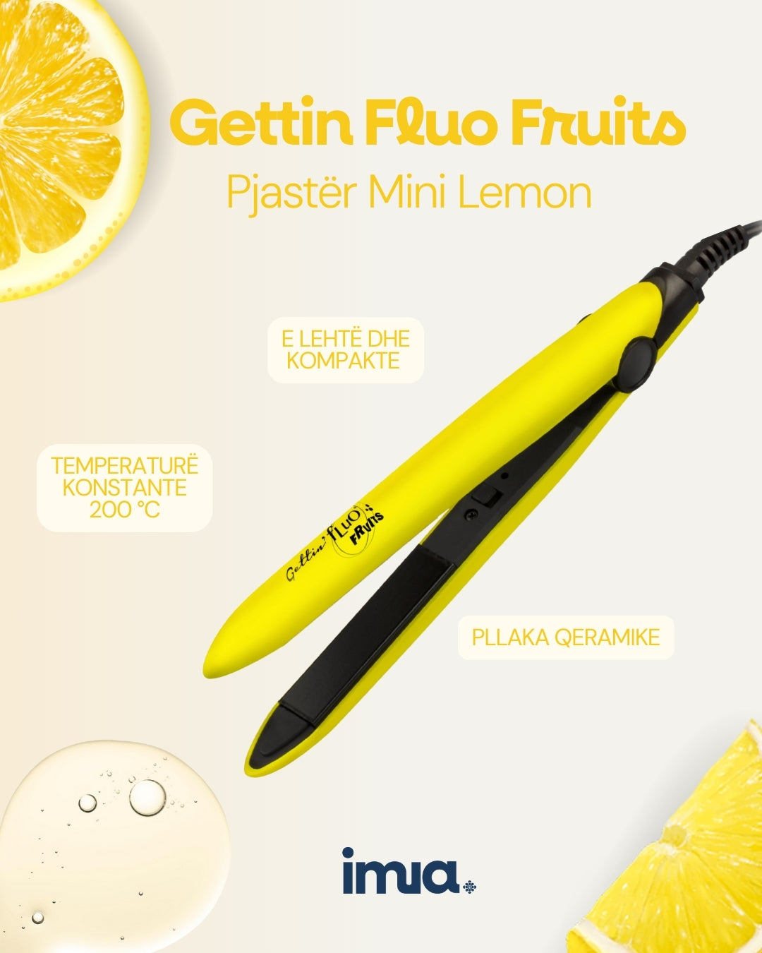 GettinFluo Mini Hair Straightener