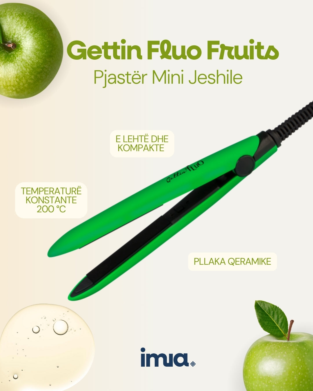 GettinFluo Mini Hair Straightener