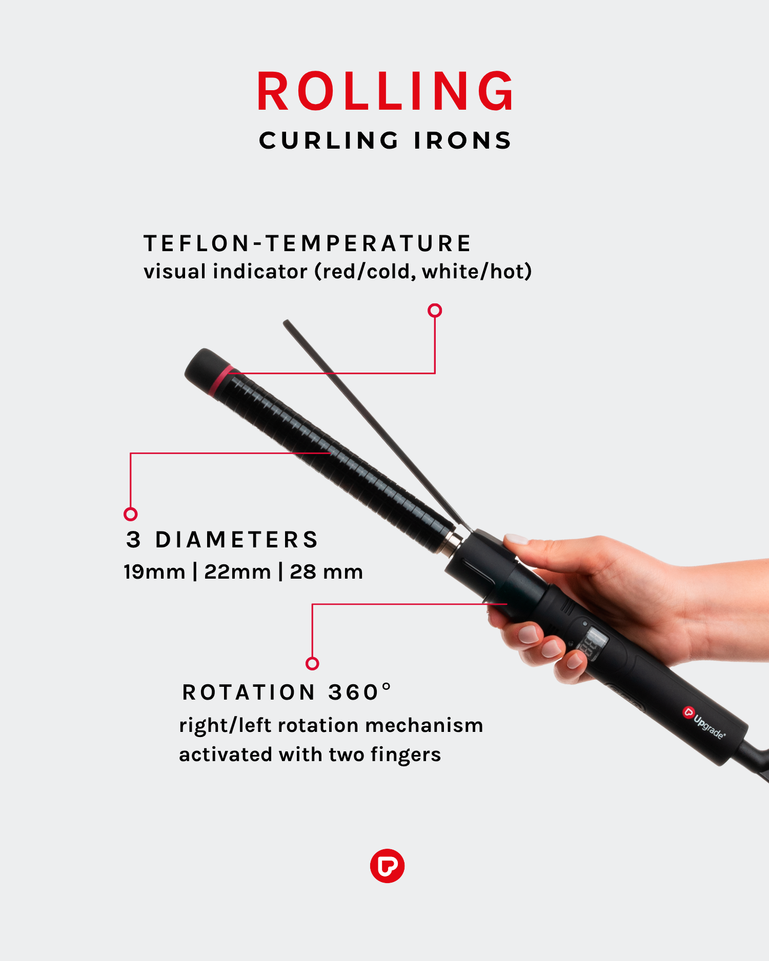 Upgrade Rolling - Curling Iron